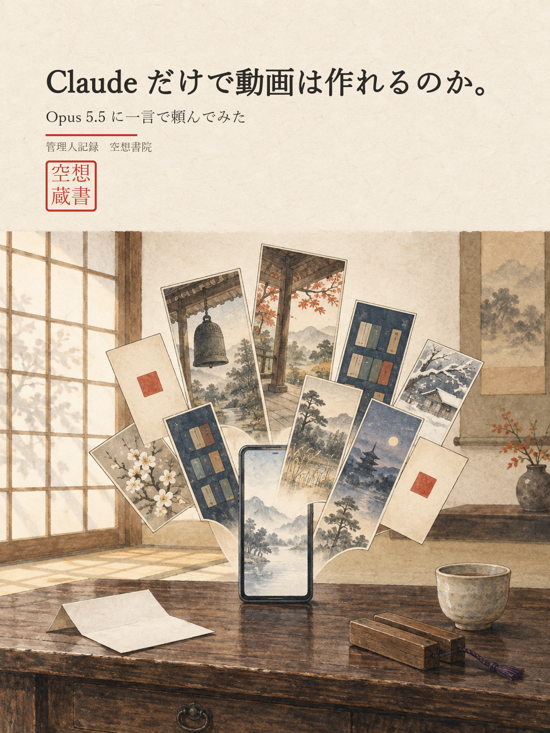 『Claude だけで動画は作れるのか。Opus 5.5 に一言で頼んでみた』書影
